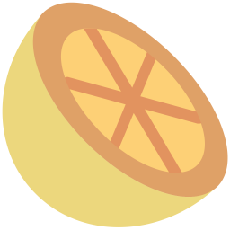 Zitrone Halb Zitrus Symbol