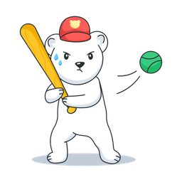 Oso de beisbol  Icono