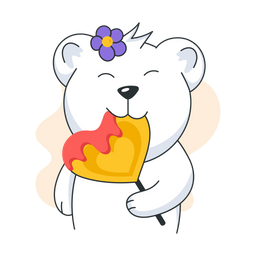 Bear Lollipop  Icon