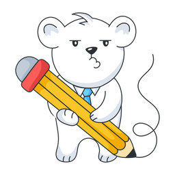 Bear Pencil  Icon