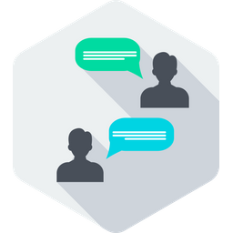 Business conversation  Icon