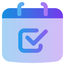 Calendar checklist  Icon