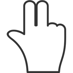 Two fingers  Icon