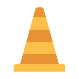 Cones de construção  Ícone