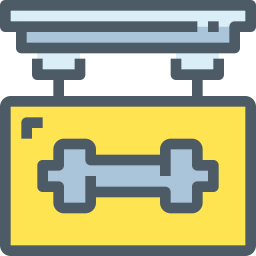 Gym signboard  Icon