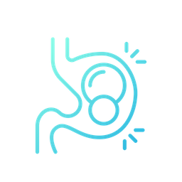 Pills in stomach  Icon