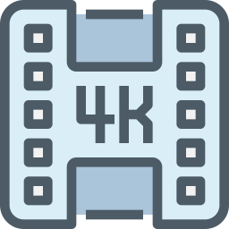 Vídeo 4k  Icono