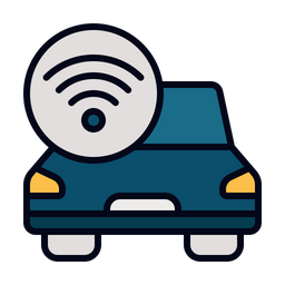 Connected Car  Icon