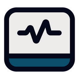 Monitor de ecg  Ícone