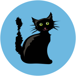 Böse Katze  Symbol