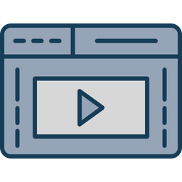 Browser Video  Icon