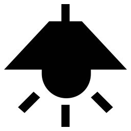 Deckenlampe  Symbol