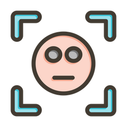 Digitalização facial  Ícone