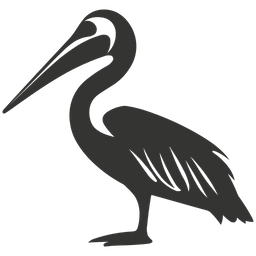 Brown pelican bird  Icon