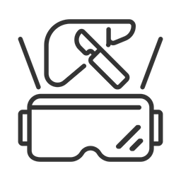 Futuristic device and VR glasses  Icon