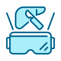 Futuristic device and VR glasses  Icon