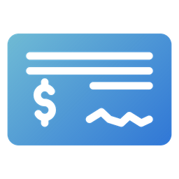 Cheque  Icon