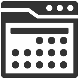 Calendar interface  Icon