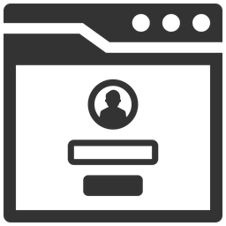 Account login interface  Icon