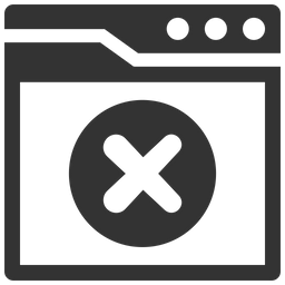 Failure page interface  Icon