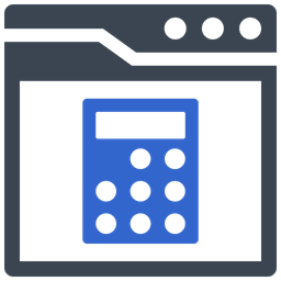 Calculator interface  Icon