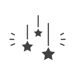 Estrelas penduradas  Ícone