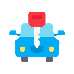 Car And Key  Icon