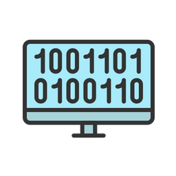 Computer Binary Code  Icon