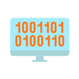 Computer Binary Code  Icon