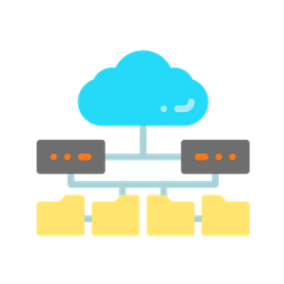 Cloud And Server Data  Icon