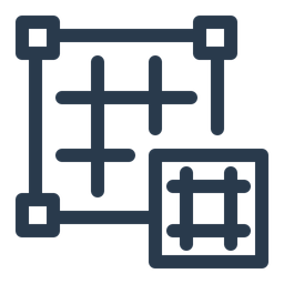 Grid System  Icon