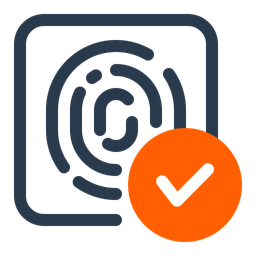 Segurança biométrica  Ícone