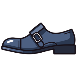 Blue Cap Toe Monk Shoes  Icon