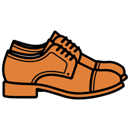 Brown Cap Toe Shoes  Icon