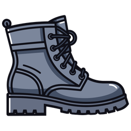 Blue Combat Shoes Shoes  Icon