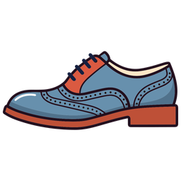 Blue Men's Saddle Shoes  Icon