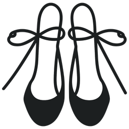 Black Ballerina Flats Women's Shoes  Icon