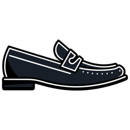 Black Wingtip Loafers  Modern Shoes  Icon