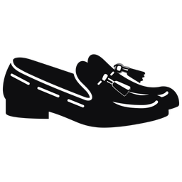 Black classy tassels  Shoes  Icon