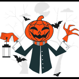 Halloween Pumpkin Zombie  Icon