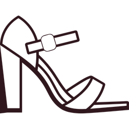 Zapatos de tacón de bloque para mujer  Icono