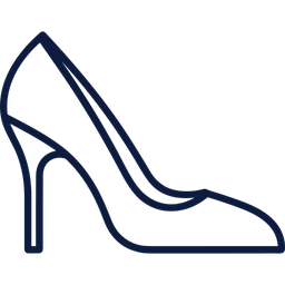 Zapatos De Brocado Azul  Icono