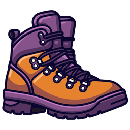 Brown Hiker Boots  Shoes  Icon