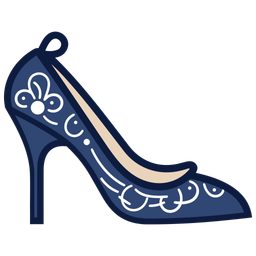 Blue  Pumps Shoes  Icon