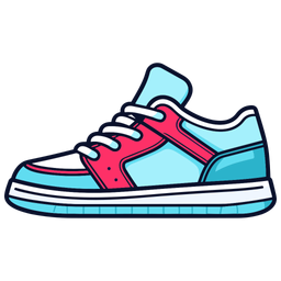 Blue Chunky Sneakers Shoes  Icon