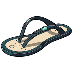 Black Thong Sandal Women's Shoes  Icon