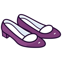 Purple Slippers Fashionable Flat Shoes  Icon