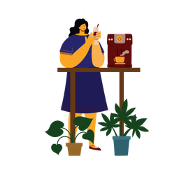 Drinking Coffee  Icon