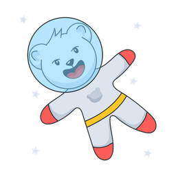 Astronaut Bear  Icon