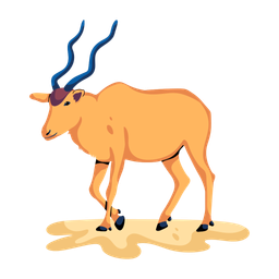 Addax Antelope  Icon